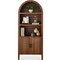 Best Choice Products 72in Tall Arched 5-Tier Bookshelf Storage Cabinet w/ Adjustable Shelves